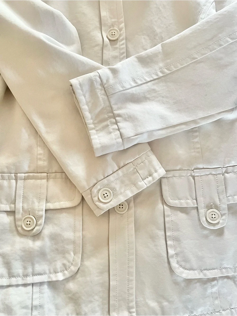 GAP Kids Cotton Blend Khaki Jacket, Girls Size 10/Large
